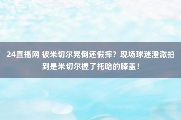 24直播网 被米切尔晃倒还假摔？现场球迷澄澈拍到是米切尔握了托哈的膝盖！