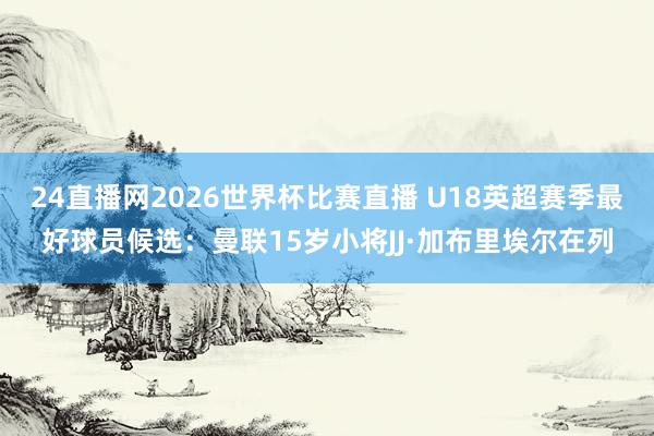 24直播网2026世界杯比赛直播 U18英超赛季最好球员候选：曼联15岁小将JJ·加布里埃尔在列